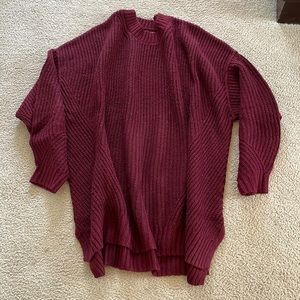 Wine, colored light weight sweater
